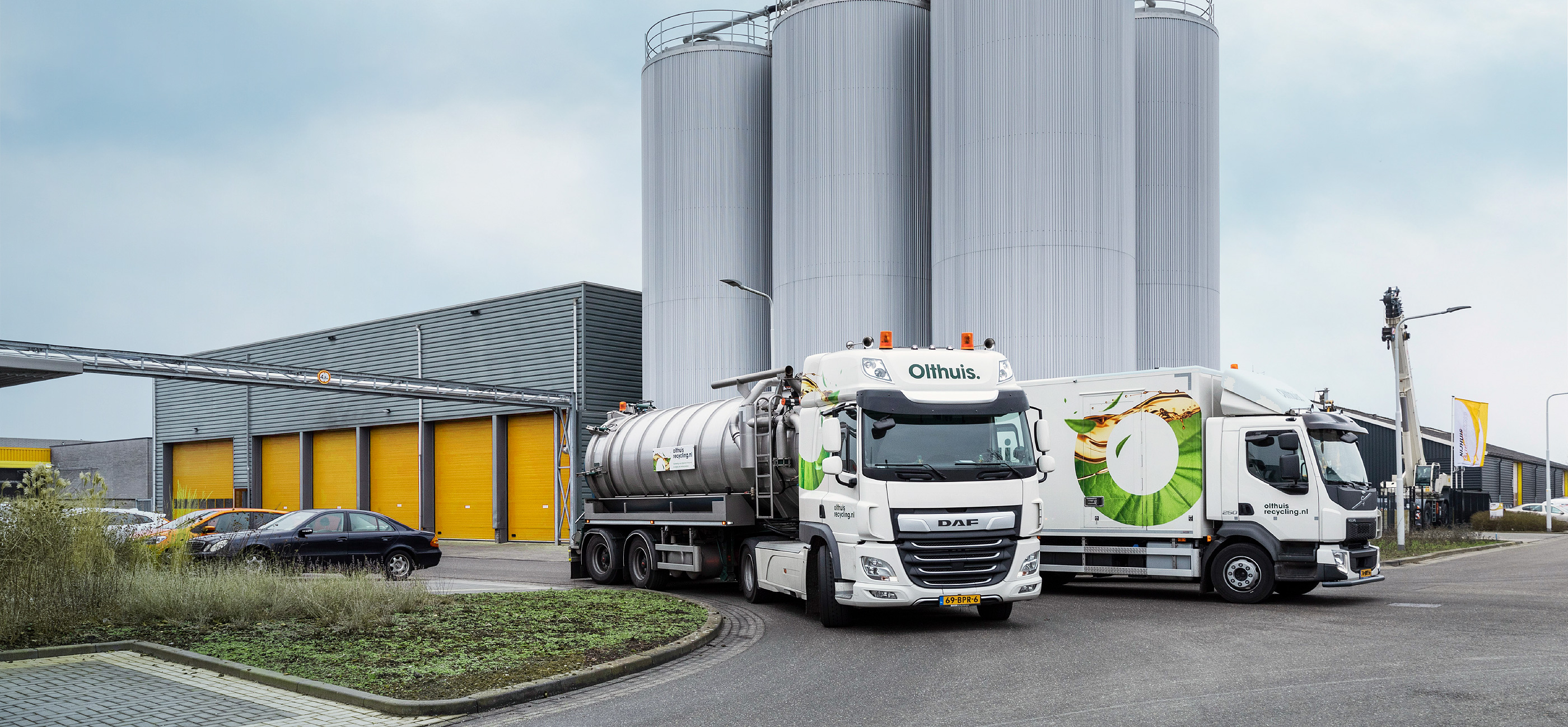 Tank of silo reinigen met Olthuis Recycling.